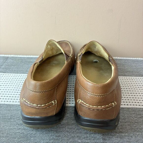 Sperry Top-Sider Mens Gold Boothbay Collection Brown Leather Loafer Size 11.5